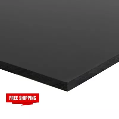 1/4  Thick High Density Polyethylene Black Sheet 24  L X 12  W HDPE • $17.67