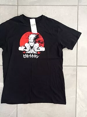 Naruto Shippuden Hatake Kakashi VINTAGE Y2K 2002 T Shirt Shonen Jump Manga Anime • £5.99