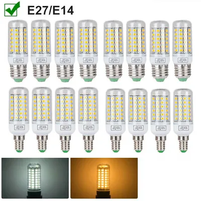 LED Light Bulb E27 E14 Warm Cool White 5730SMD 220V Lamp 3W 8W 12W 15W Corn Bulb • £3.18