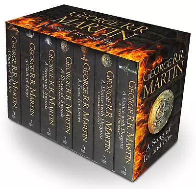 NEW Game Of Thrones Song Of Ice & Fire 7 Books Collection Collectable Gift Set! • $75.99