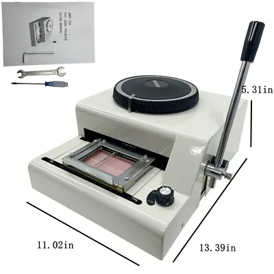 Manual PVC Card Convex Embossing Machine Membership Card Coding Machine • $210.56