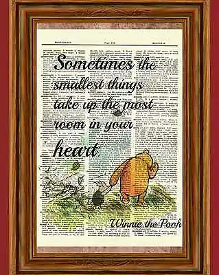 Winnie The Pooh Dictionary Art Print Picture Poster Classic Piglet Vintage • $5.99