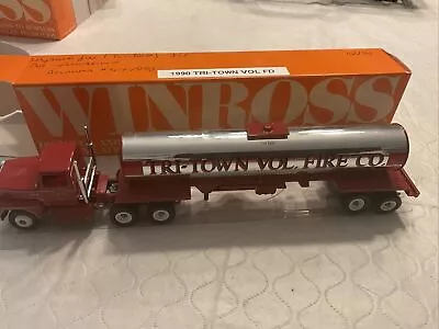 Winross 1/64 Diecast Trucks Tri-Town Vol. Fire Dept 1/600 Tanker Truck LN In Box • $29