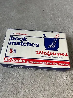 Matchbook NOS Walgreens Store Display Sealed Never Opened Original New Old Stock • $4.95