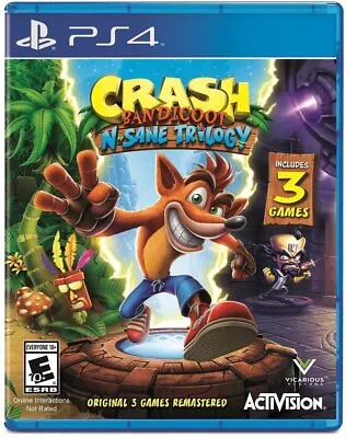 Crash Bandicoot N. Sane Trilogy For Playstation (Sony Playstation 4) (US IMPORT) • $53.50