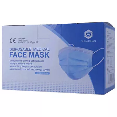 Disposable Medical Face Masks Surgical Facemask 3 Ply Layer Filter Nose 50 Pack • $29.84