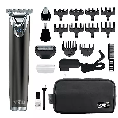 WAHL Stainless Steel Lithium Ion 2.0+ Slate Beard Trimmer For Men - Electric Sha • $220.53