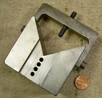 Heavy User Crafted Machinist Drill Or V-Block & Clamp Good Shape READ • $20