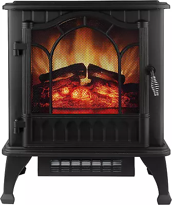 Electric Fireplace Heater 25  Freestanding Space Heater Fireplace Stove With 3D • $193.99