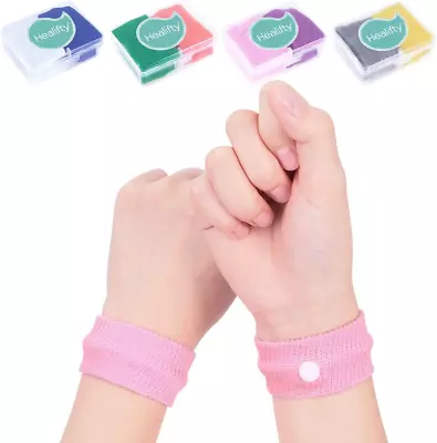 Healifty Motion Sickness Bands - 8 Pairs Sea Sickness Wristbands For Adult & Kid • $12.98