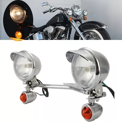 $69.99 • Buy Passing Auxiliary Fog Spot Lights Bar For Yamaha V-Star 950 1100 1300 Classic US