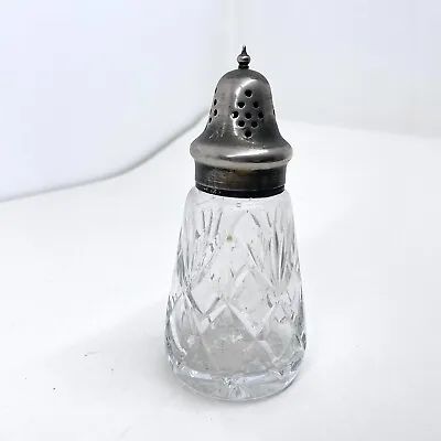 Vintage Brierley Crystal Sugar Shaker Caster Sifter With EPNS Silver Plated Top • $19.72