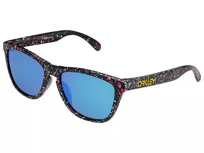 Oakley Frogskins Splatterfade Sunglasses OO9245-8054 Black/Prizm Sapphire Asian • $199.99