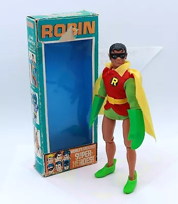 Vintage Mego Robin ~Original 8  Action Figure ~Complete ~Original Box Shell • $149.88