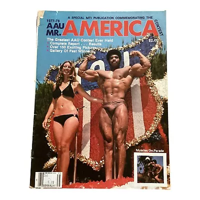 Muscle Training Bodybuilding Magazine / 1977-78 AAU Mr. America Special Edition • $8