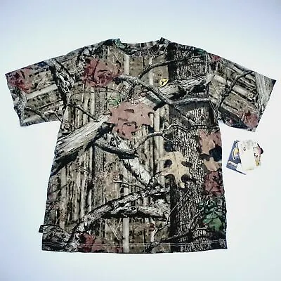 Mossy Oak Scent Blocker T-Shirt Mens Size L Camouflage Poly-Cotton Break-up V7 • $12.99