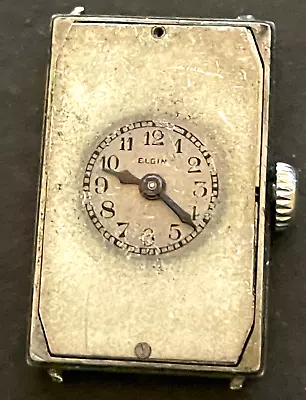 Antique 1931 Elgin Grade 488 Watch Movement Parts/Repair 18/0s 7j USA • $14.95