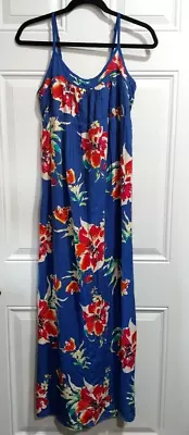 Old Navy Maternity Dress Womens Blue Floral Sundress Size Small • $8