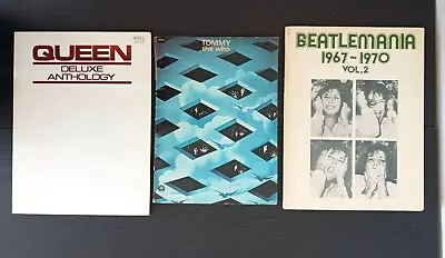 VTG Guitar Tab Songbooks TOMMY THE WHO QUEEN THE BEATLES Brit Rock - READ • $32.70