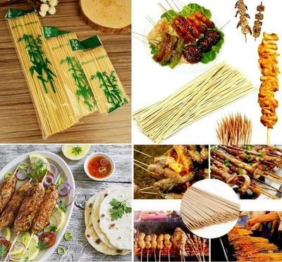 £2.49 • Buy Bamboo Skewers BBQ Grill Shish Kebab Fruit Chocolate Fountain Wooden Sticks