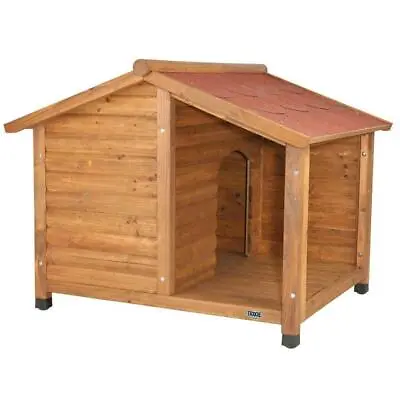 TRIXIE Dog Houses 51  X 39.25 Weatherproof Hinged Roof W/ Locking Arm Wood Brown • $263.76