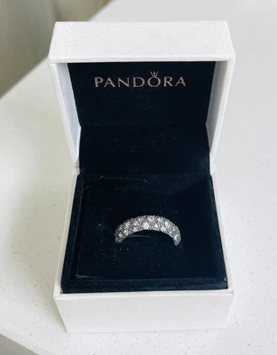 $25 • Buy Pandora Sterling Silver Sparkling Ring Size 52