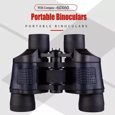 60x60 Day/Night Camping Military Army Zoom Powerful Binoculars Optics Hunting • £17.39