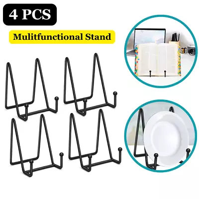 4 PCS Iron Easel Display Stand Plate Holder For Picture Art Painting Party 5In • $10.39