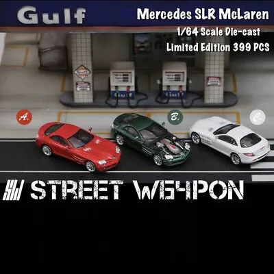 Street Weapon 1:64 MB SLR McLaren Removable Engine Hood Diecast Model Car • $25.84