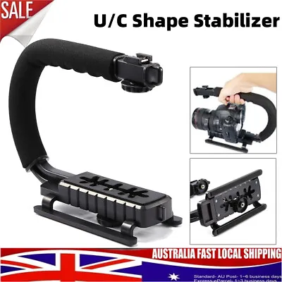 Video Camera Stabilizer Shoe Mount Handle Grip Rig For    Camera • $17.98