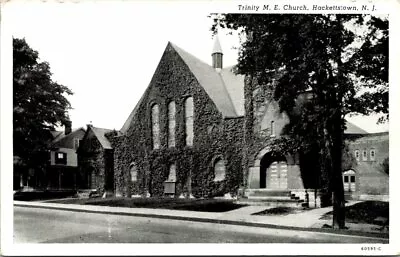 C1940 Trinity M.E. Church Hackettstown New Jersey Vintage Postcard • $12.50