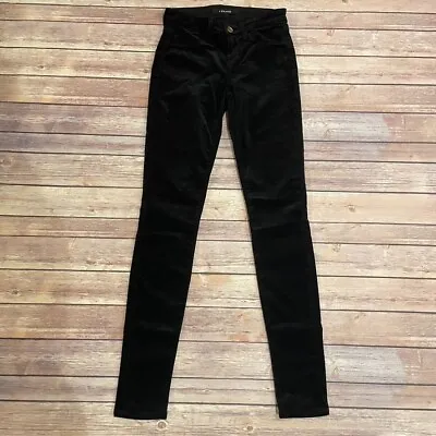 J Brand Size 24 Black Velvet Super Skinny Jeans Pants 485 • $39