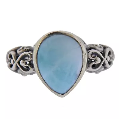 New MarahLago Sterling Silver Larimar Kai Ring $192 • $60