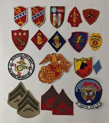 WW2 & Post USMC US Marine Corps Mixed Patch Lot Of 19 • $102.50