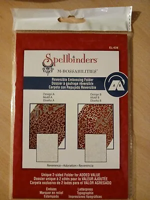 £5 • Buy Spellbinders M-Bossabilities Reversible Embossing Folder  Reverence 