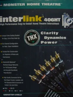 Monster Cable 406 HT DB (DB25  DB25) THX Certified InterLink (1-Meter)  - Xclnt+ • $180