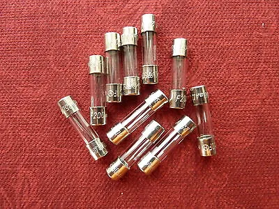 1 Amp F1A F1AL 250v Glass Fuse Quick Blow 20mm X 5mm - Pack Of 10 UK Stock • £3.05