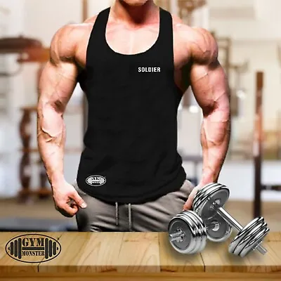 £6.99 • Buy Soldier Vest Pocket Gym Clothing Bodybuilding Training Workout MMA Men Tank Top