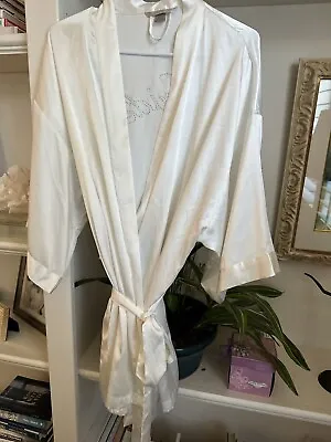 VICTORIA’S SECRET “I Do” White Bride Bling Robe. One Size Worn Once • $18.49