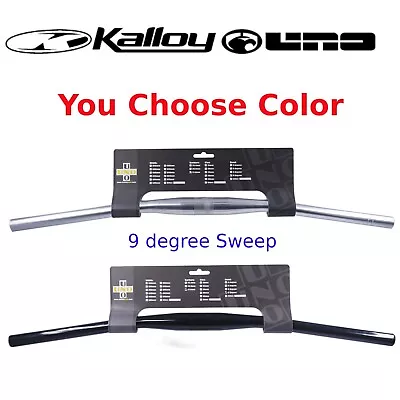 Kalloy HB-FB11L Mountain Bike Flat Handlebar 31.8 660mm 9d Sweep Silver Or Black • $16.80