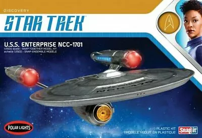 £44.95 • Buy Polar Lights POL971 - 1/2500 USS Enterprise (from ST:Discovery) Model Kit