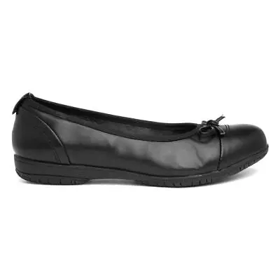 Jana Softline Womens Shoes Black Adults Ladies Ballerina Slip On Work SIZE • £29.99