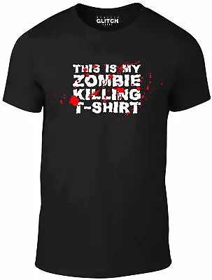 This Is My Zombie Killing T-Shirt - Funny Undead Zombies Kill Blood T Shirt COD • £15.99