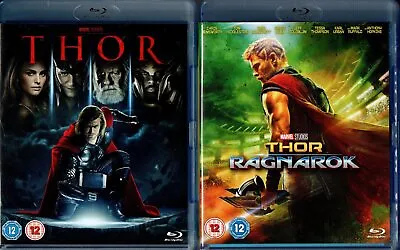 Thor + Thor Ragnarok Marvel Comics Blu Ray Movie Film Superhero Region B PAL • £6.99