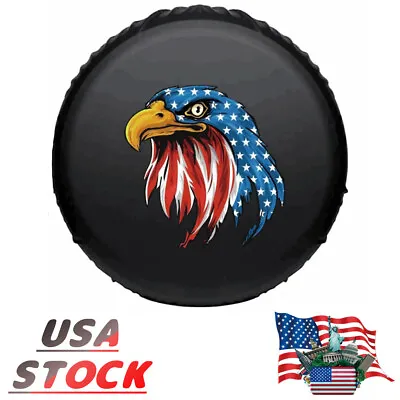 17  Spare Tire Cover Tyre Cover XL Eagle 305/60R18 275/70R17 Truck SUVs Trailer • $19.86