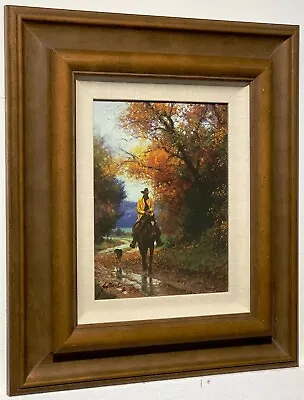 RAINY AUTUMN Martin Grelle CANVAS Framed W/coa Native American Signed & Numbered • $199.99