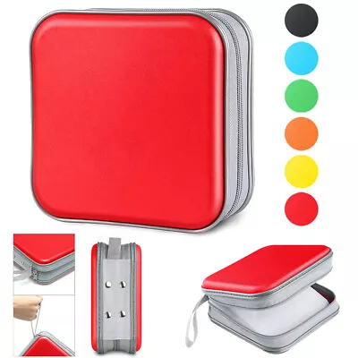 $4.69 • Buy CD Case DVDs Wallet Holder 34 Discs Heavy Duty Bag Binder Storage Booklet Album