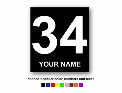 4x Sticker Wheelie Bin Number Custom Wheely Vinyl Waterproof Name Personalised • $6.72