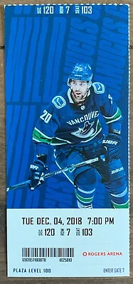 Vancouver Canucks 2018 NHL Ticket Stub Vs Minnesota Wild • $7.95