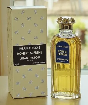 Vtge MOMENT SUPREME By JEAN PATOU Splash PARFUM COLOGNE 3 3/5 Oz~108 Ml OLD FORM • $199.95